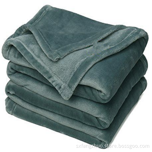 wholesale big size customized super soft flannel fleece winter blanket for adult